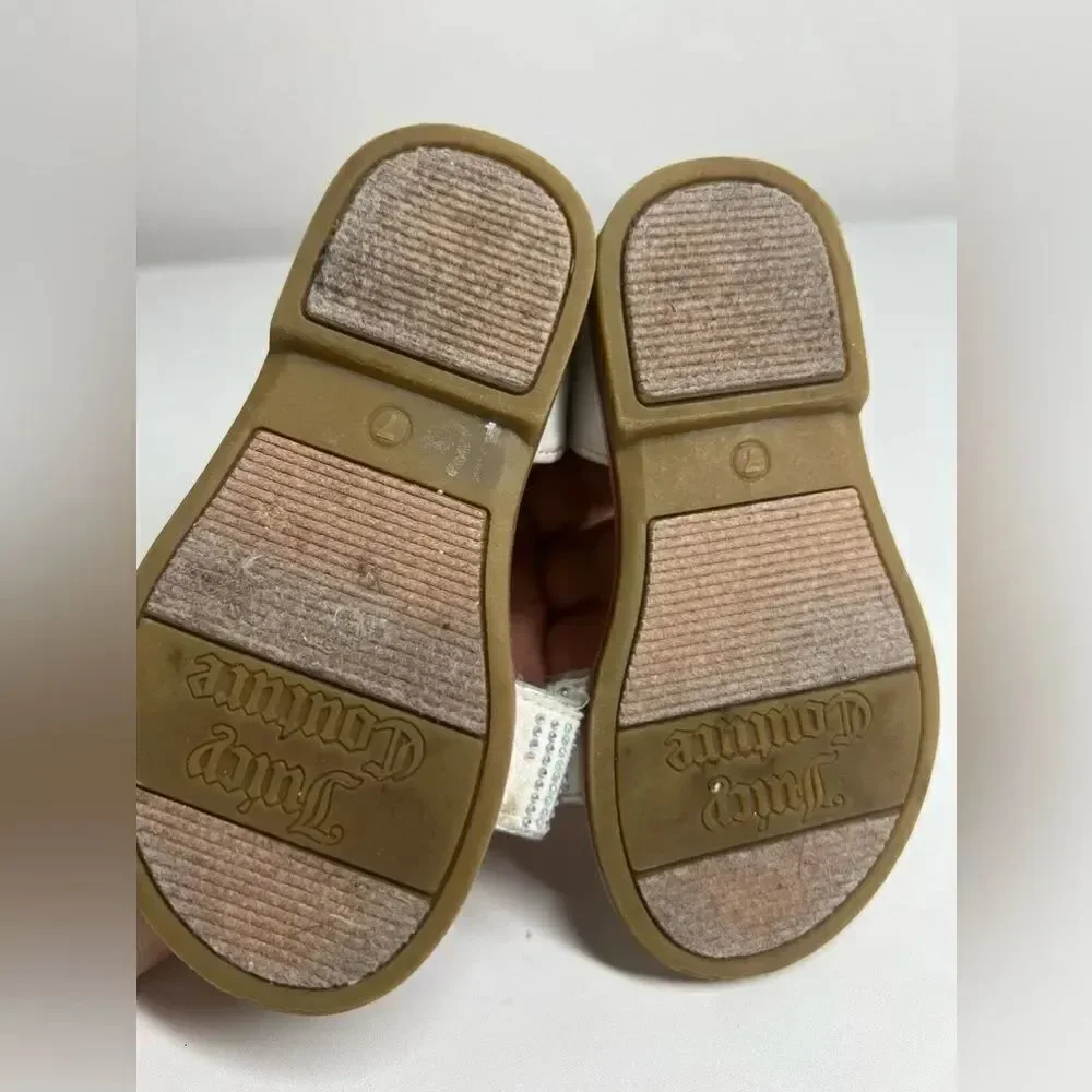 Juicy Couture Toddler Sandals, pink and silver! Size 7